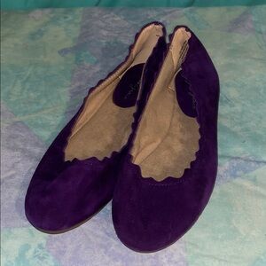 Amelia Grace Purple genuine leather Women's Flats 8 8M